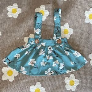 Baileys Blossoms 0-3 months daphne suspender skirt in blue